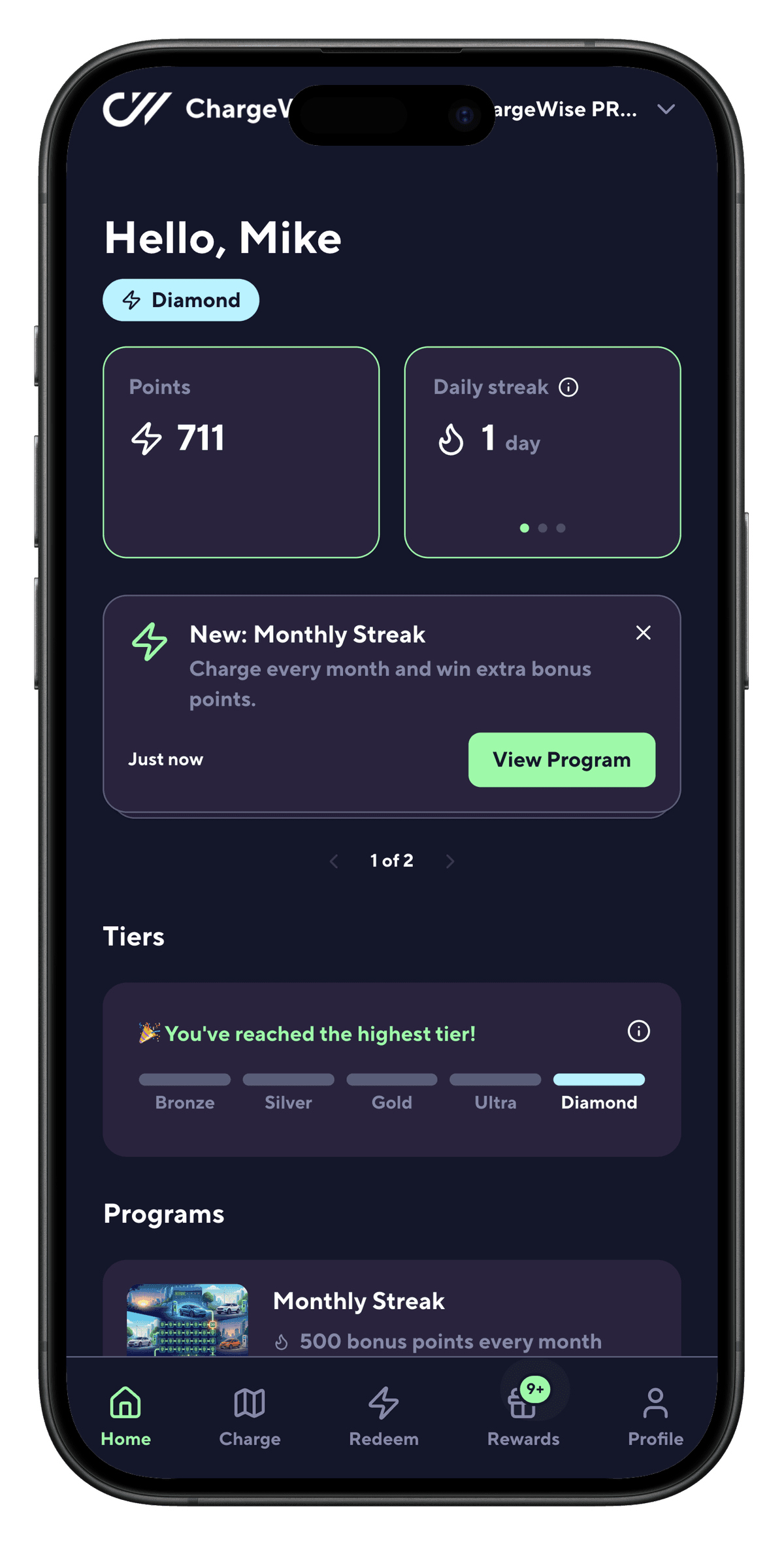 ChargeWise driver app